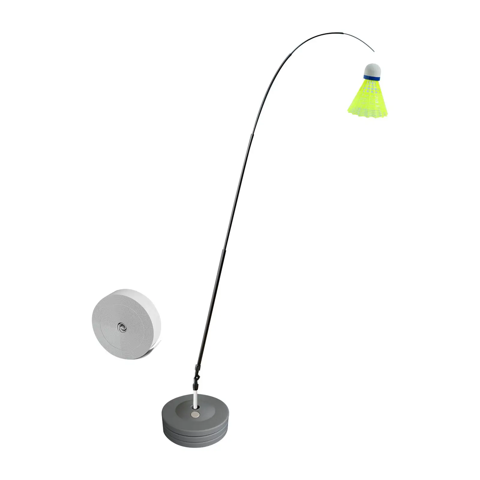 

Badminton Single Training Device Portable Self Practice Tool for Outdoor Backyard Good Assistant Train by Yourself Stretch