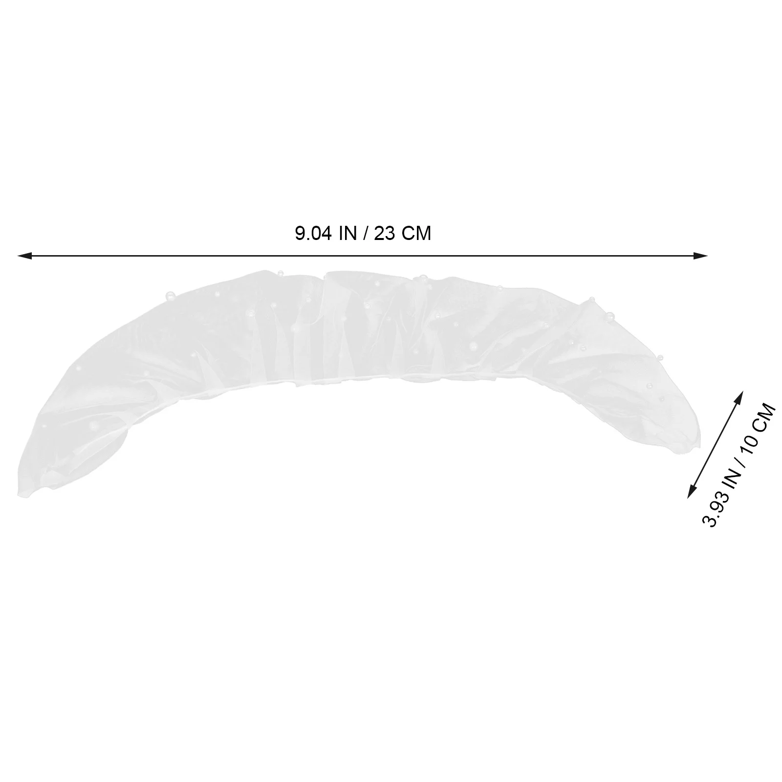 1 زوج الأكمام الزفاف القابلة للإزالة انفصال تول شبكة الأكمام الأبيض الزفاف الذراع يغطي فستان الزفاف كم الإضافات للعروس #4