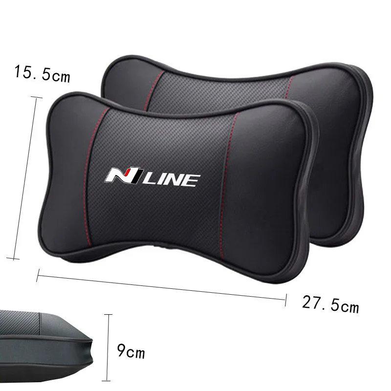 Auto-Nackenkissen für Kopfstützen, passend für Hyundai Elantra, Sonata, Tucson, Kona, IONIQ 5, 6, N Line, Sport, Innenraumzubehör – Detail 6