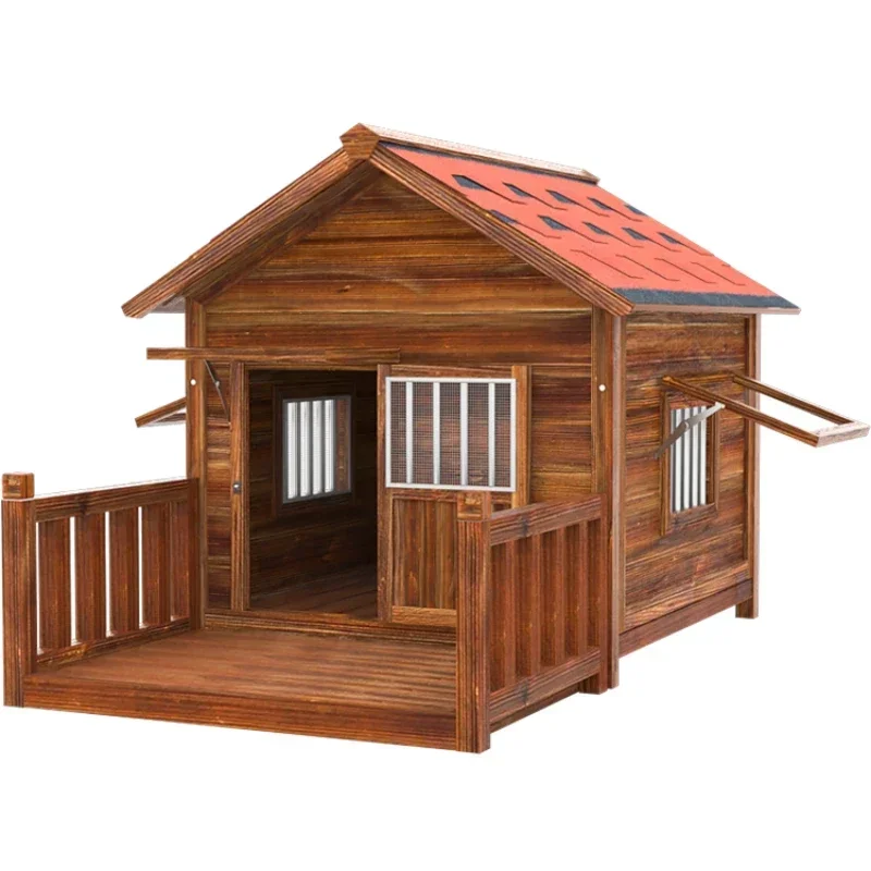 TTPrefabricated straw for large dogs, wood product for camping, dog accessories, external supplies
