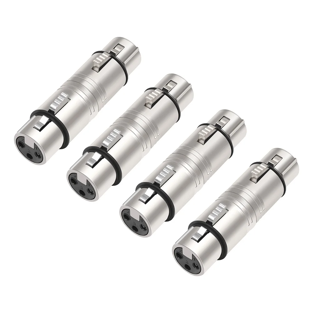 Adattatore linea microfono XLR da 3 pin a 3 pin Adattatore XLR Convertitore estensione canna microfono per mixer stereo microfono