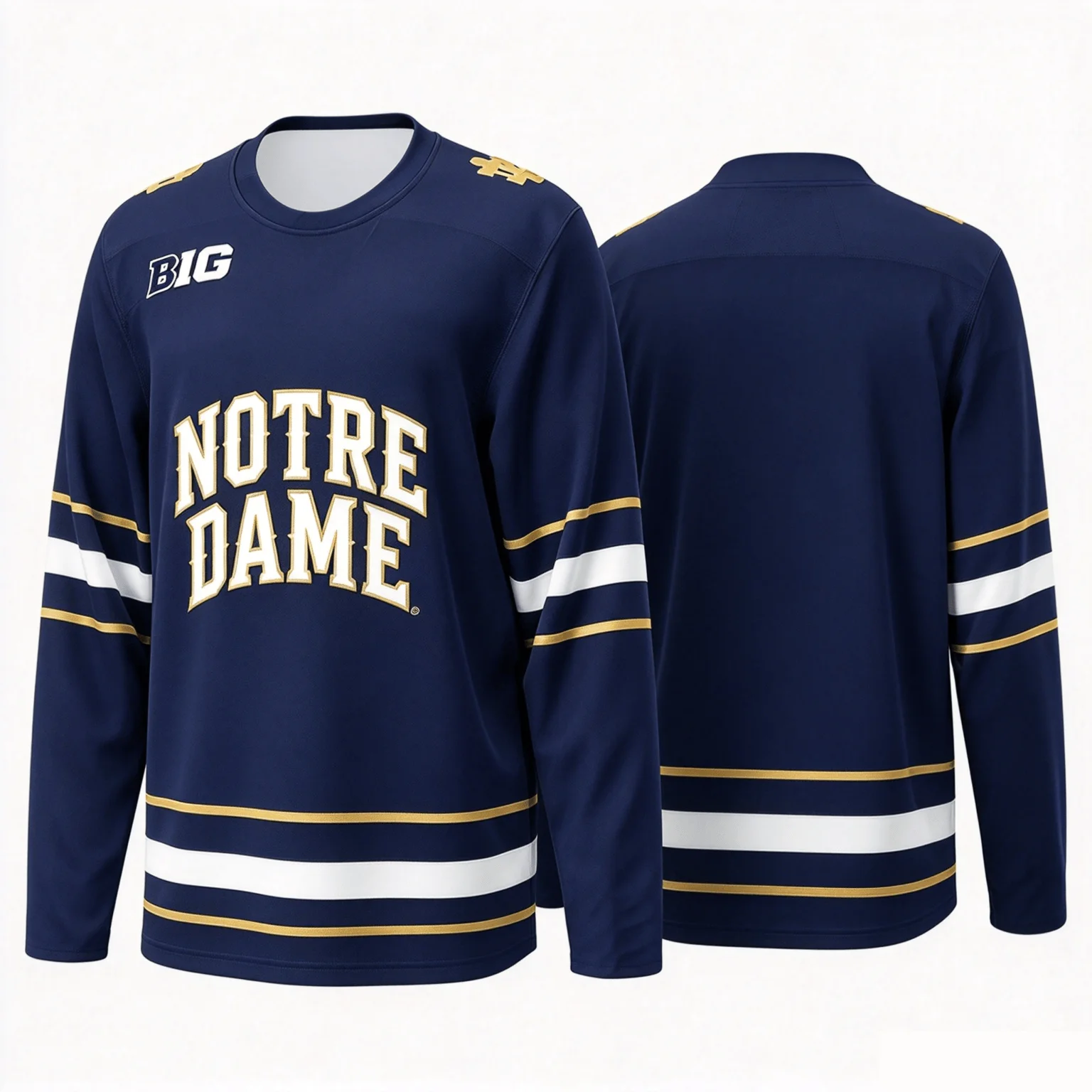 Autumn Winter New Ice Hockey Jerseys for Adult_Kids Notre Dame Fighting Irish Hockey Jerseys Sports Long Sleeve Kids Jerseys Top