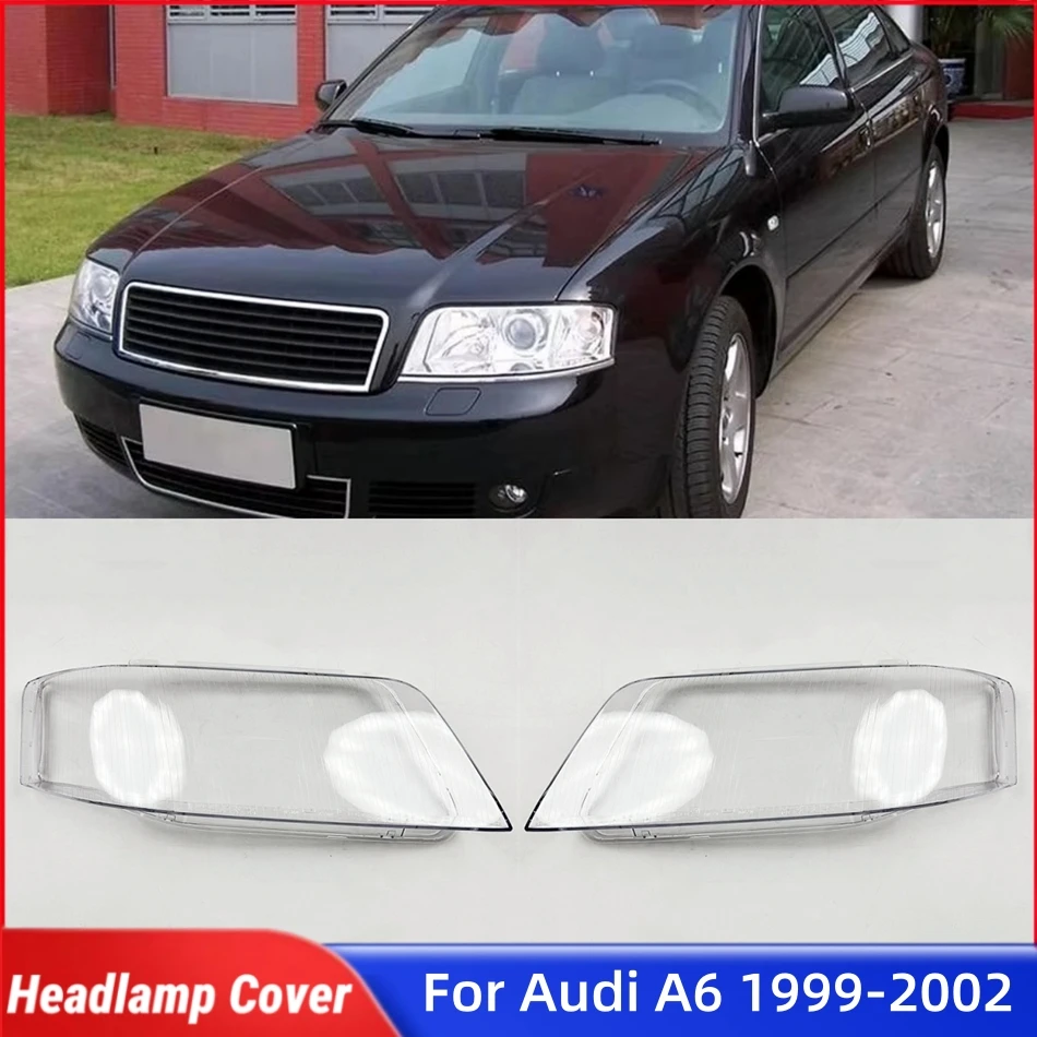 

Для Audi A6 A6L 1999 2000 2001 2002, автомобильные аксессуары, крышки для фар, корпус автомобильной передней фары, крышка объектива, корпус