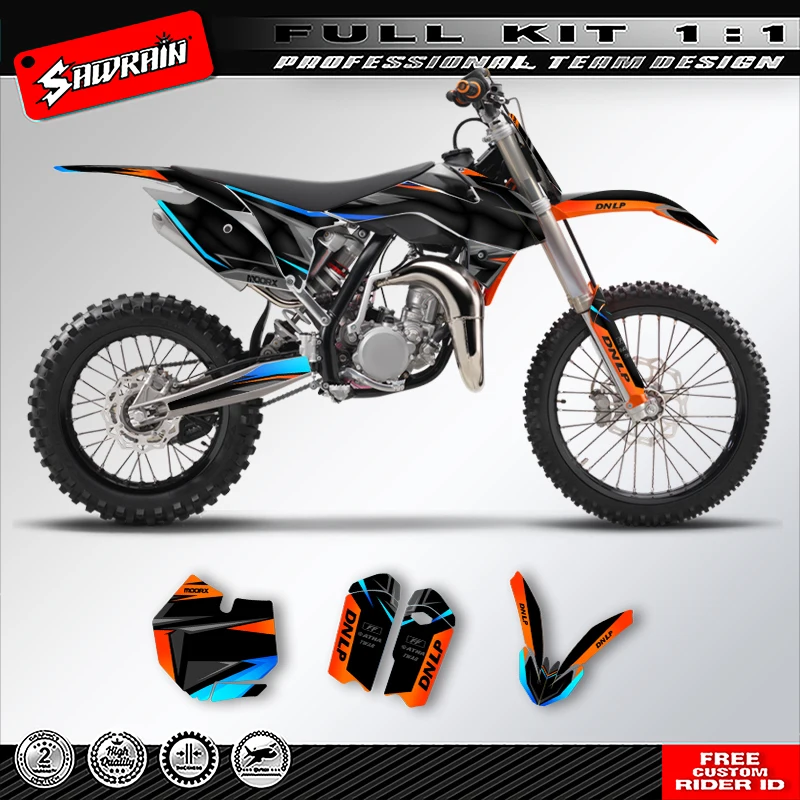 

Sawrain Custom Team мотоциклетная графика фоновые наклейки комплект наклеек для KTM SX85 2013 2014 2015 2016 2017 008