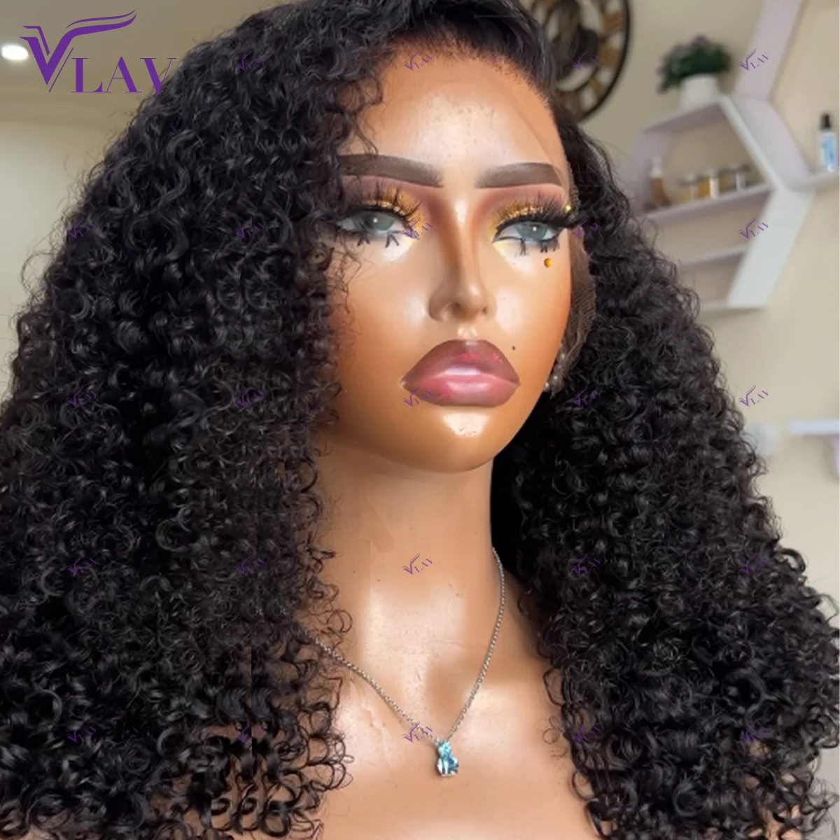 

Afro Kinky Curly Glueless Wigs Human Hair 13×4/360/13×6 HD Lace Frontal Wigs Preplucked With Baby Hair 400 Density Wear And Go