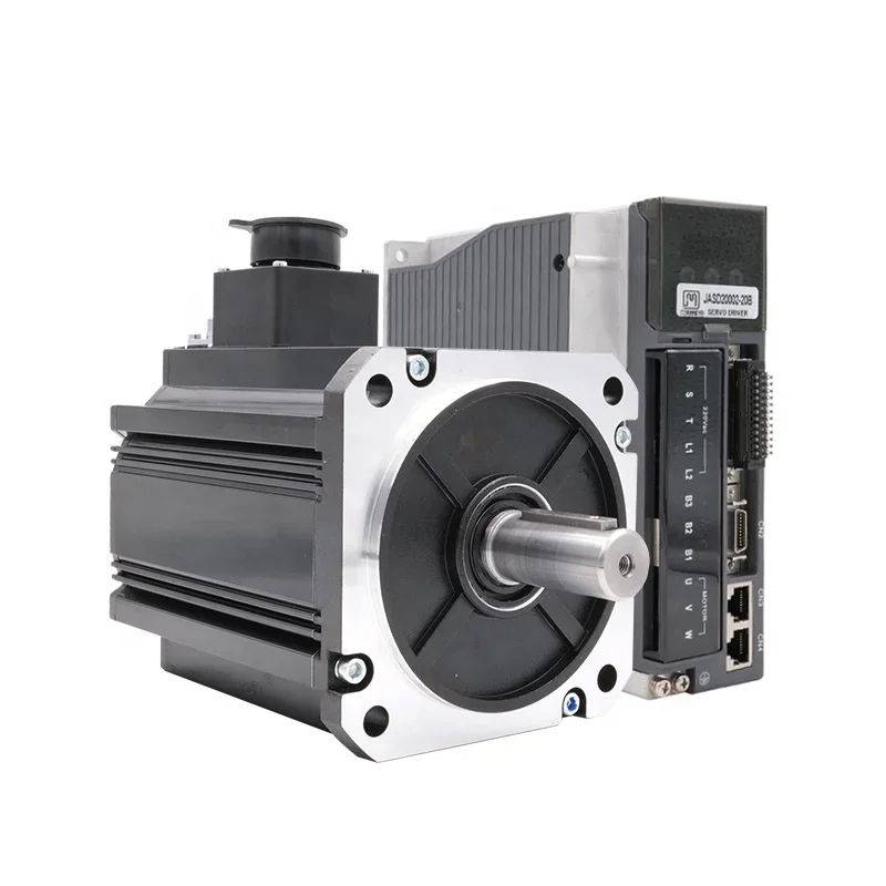 130JASM523215K-17B+JASD20002-20B High Torque 14.64N.m 12.3A Servo Motor With Encoder For Overlok Sewing Machine