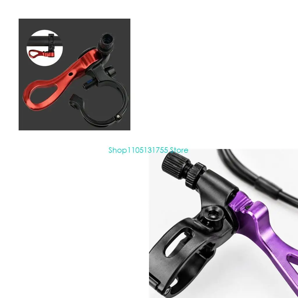 K0EF Cycling Dropper Control Arm with Knurled Cable Adjuster and Split Mount