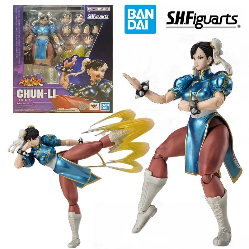 

Bandai Namco S.H.Figuarts Chun-Li Outfit 2 Street Fighter 16Cm Anime Original Action Figure Model Toy Birthday Gift Collection