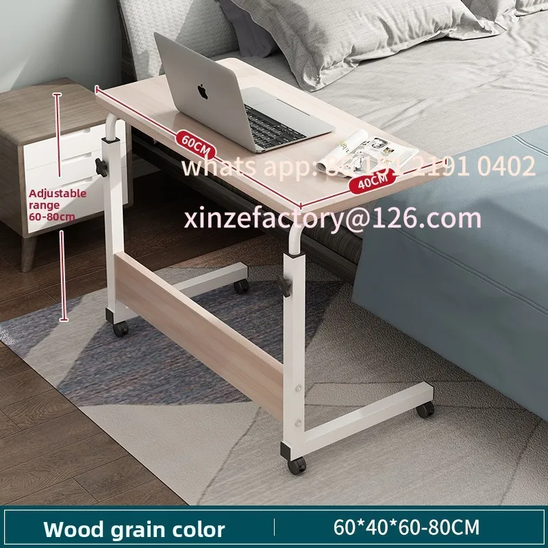 

Customizable stół Stojący biurowy Mały stolik na kółkach Przesuwny podnoszony Prosty stolik nocny na laptopa