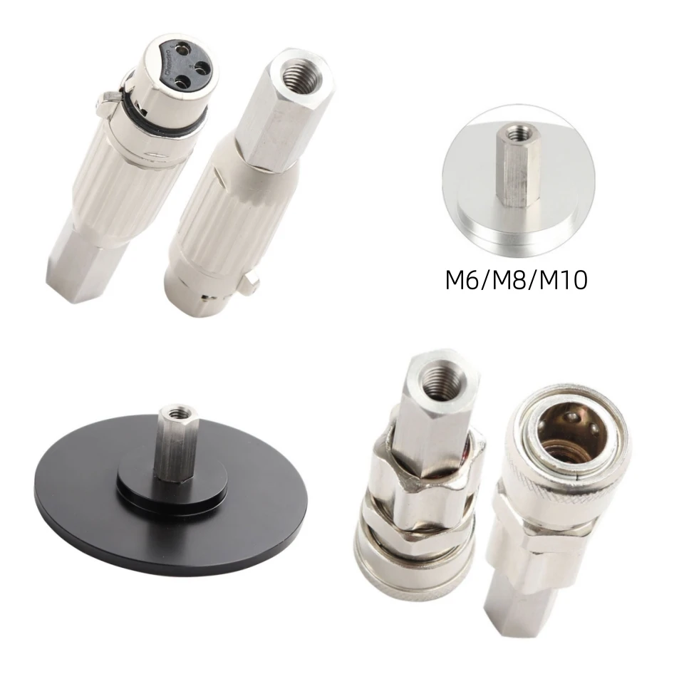 FREDORCH M6/M8/M10 Adapter Connector Attachments Suction Cup Vac-U-lock 3XLR Connector for Telescopic Linear Actuator Attachment