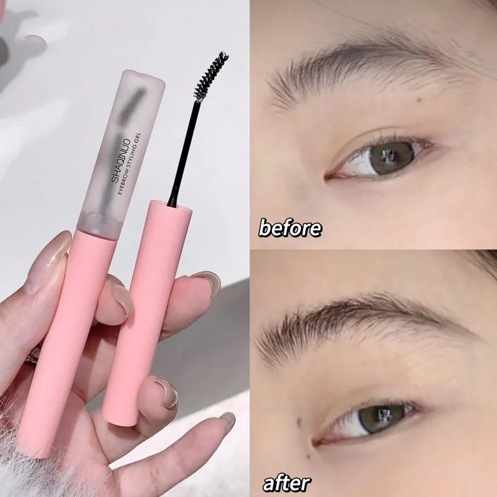 Gel transparent imperméable pour sourcils 3D, crème coiffante naturelle, brosse fine, longue durée, Fiosphbrow, maquillage Regina