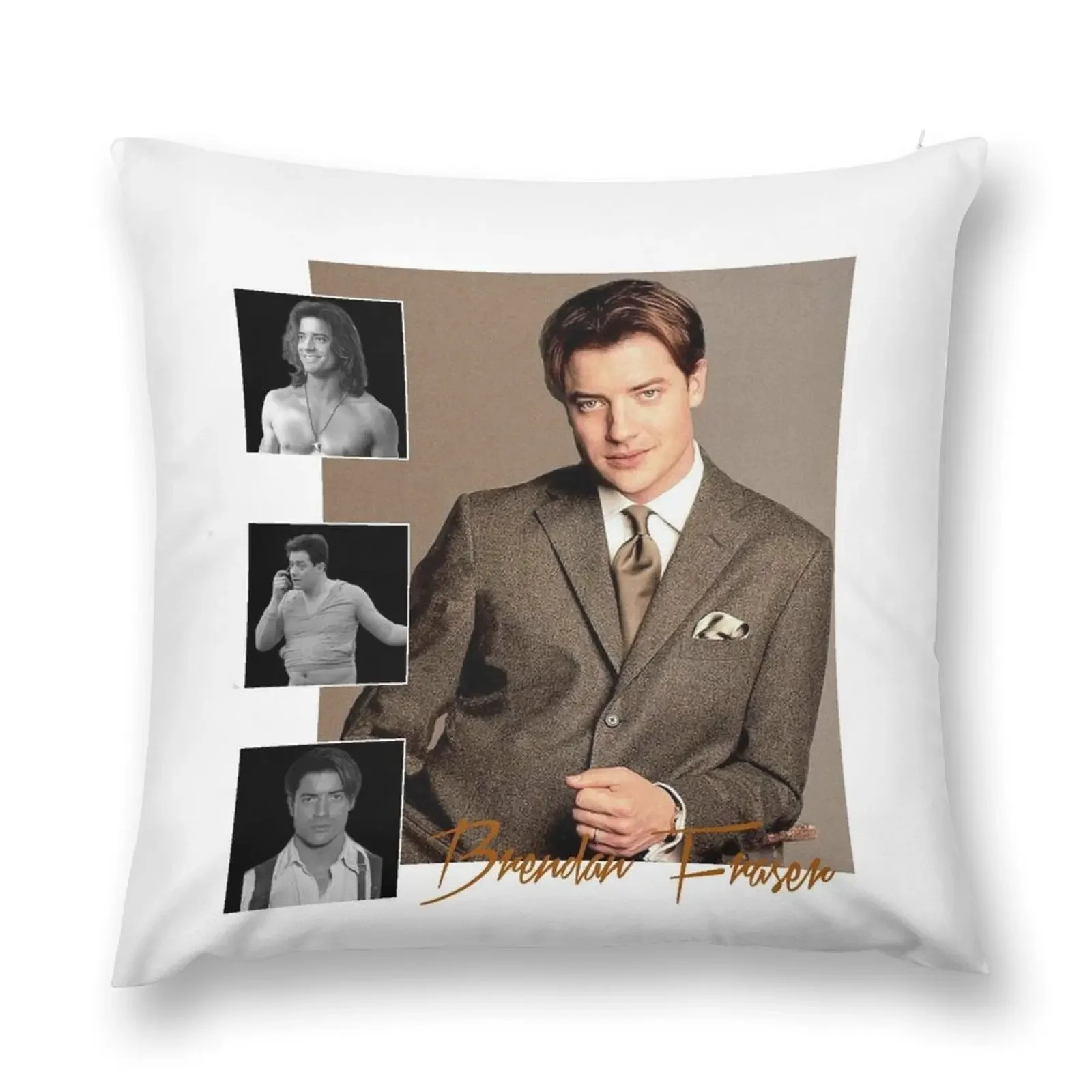 Brendan Fraser : adventurer, pioneer and dreamboat Throw Pillow ornamental pillows for living room Bed pillowcases pillow