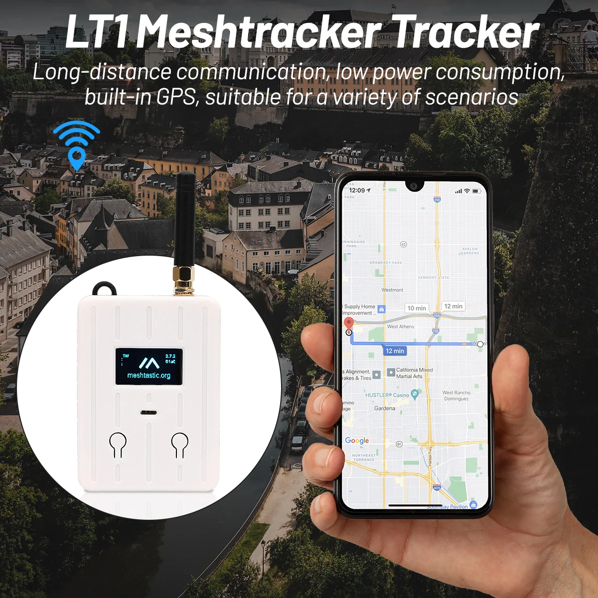 LT1 WisMesh Pocket Lora Mesh Repeater جهاز تعقب شبكي مع SX1262 NRF52840 L76K GPS 433MHZ 868MHz 915MHz