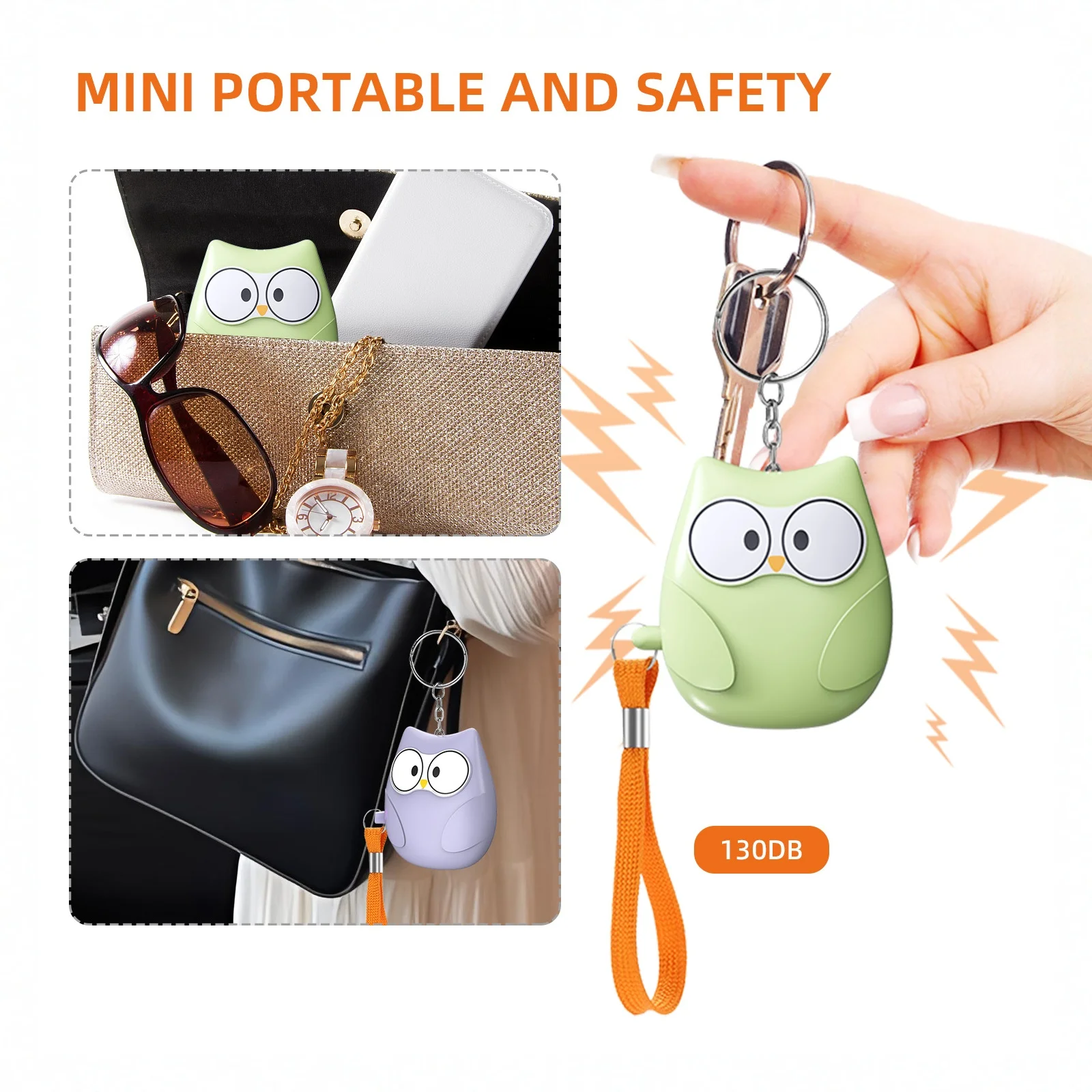 

Self Emergency Safety Alarm, Personal Security Alert for Women, Kids, Students and Elderly