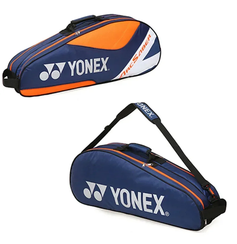 YONEX-Bolsa de raqueta de tenis de bádminton, bolsa ligera de alta calidad para 3 raquetas con compartimento para zapatos, Unisex