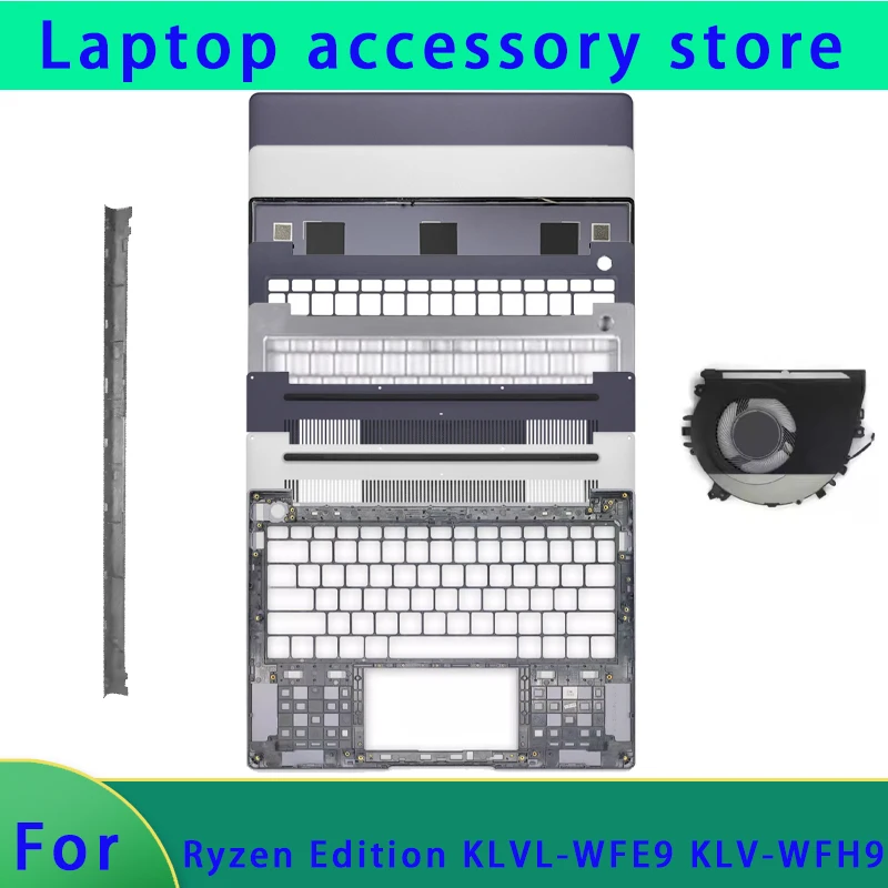 

Подходит для MateBook 14 серии KLVL KLVL-WFE9 KLVL-WFH9, задняя крышка ЖК-дисплея для ноутбука/подставка для рук/нижняя часть корпуса, петля крышки ABCD