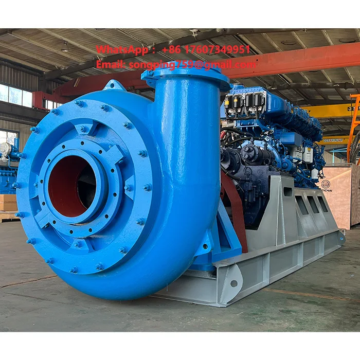 China Popular 12-Inch Gravel Pump for Lake Dredging With Big Flow