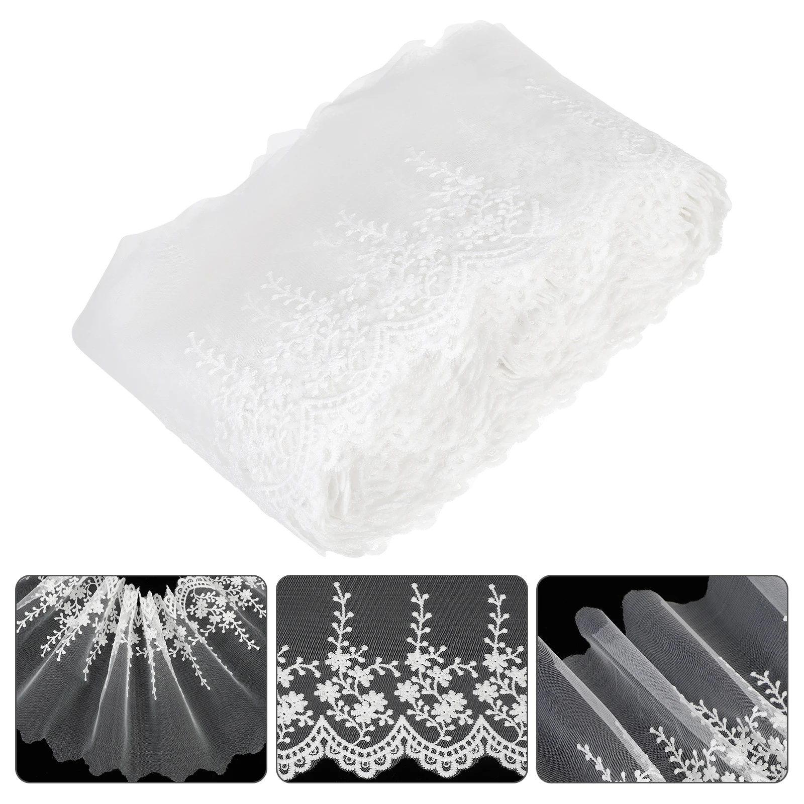

15 Yards Decor Sewing Clothing Accessories Trim Roll Roll For Trim Sewing Lace Home Party Lace Ribbon For Diy Gift Making
