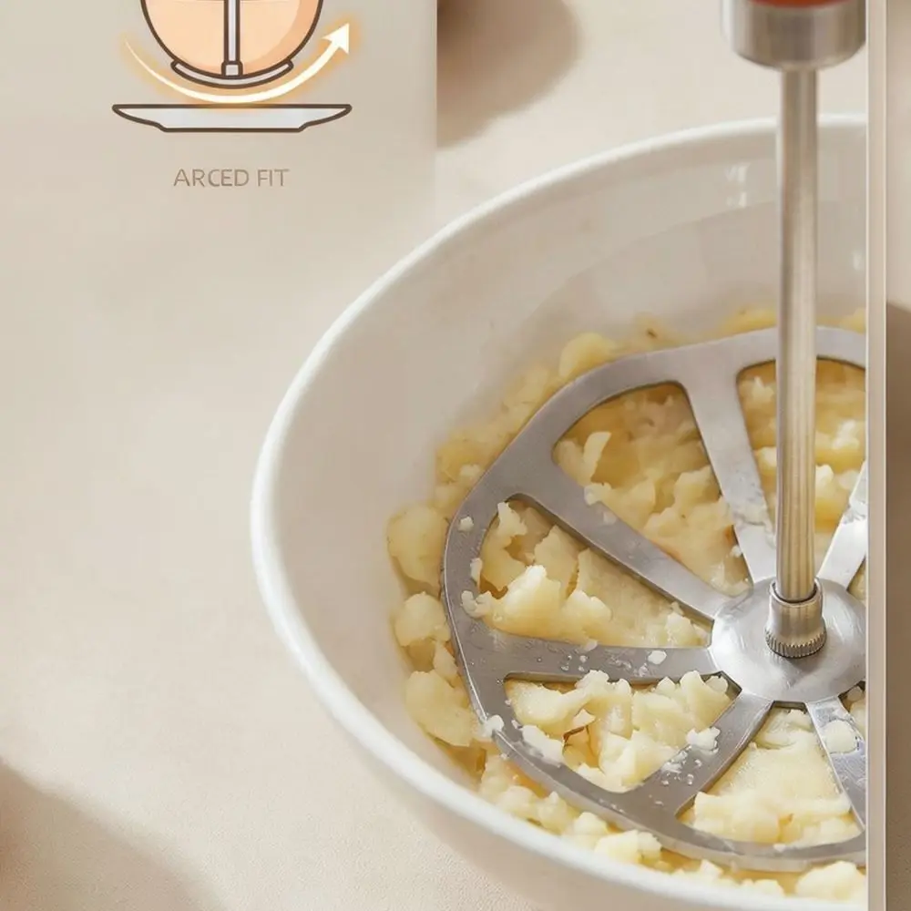 Ergonomic Manual Potato Masher Stainless Steel Food Press Practical Kitchen Accessory For Cooking And Feeding