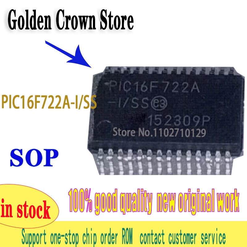 1PCS/lot New original  PIC16F722A-I/SS PIC16F722 SSOP28 8 IN STOCK