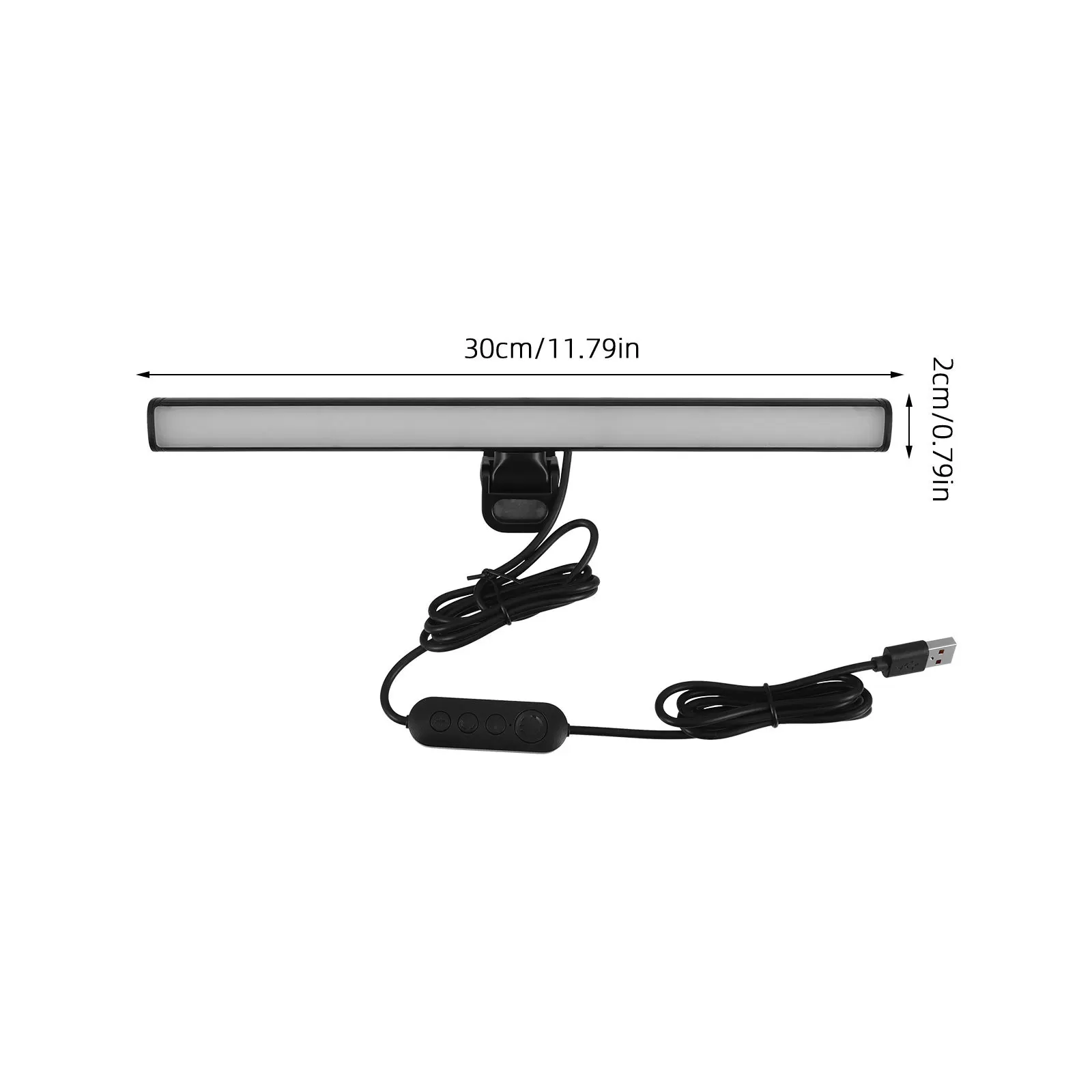 컴퓨터 모니터 노트북 USB 작업 연구 독서등 휴대용 눈부심 방지용 LED 스크린 눈 보호 램프 바 조광 가능