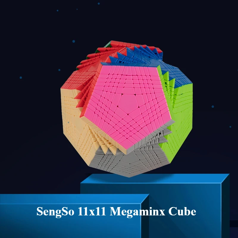 ShengShou 11x11 Megaminx Cube Examinx Magic Cube Stickerless Puzzle SengSo Dodecahedron 12 Faces Professional Games Toys