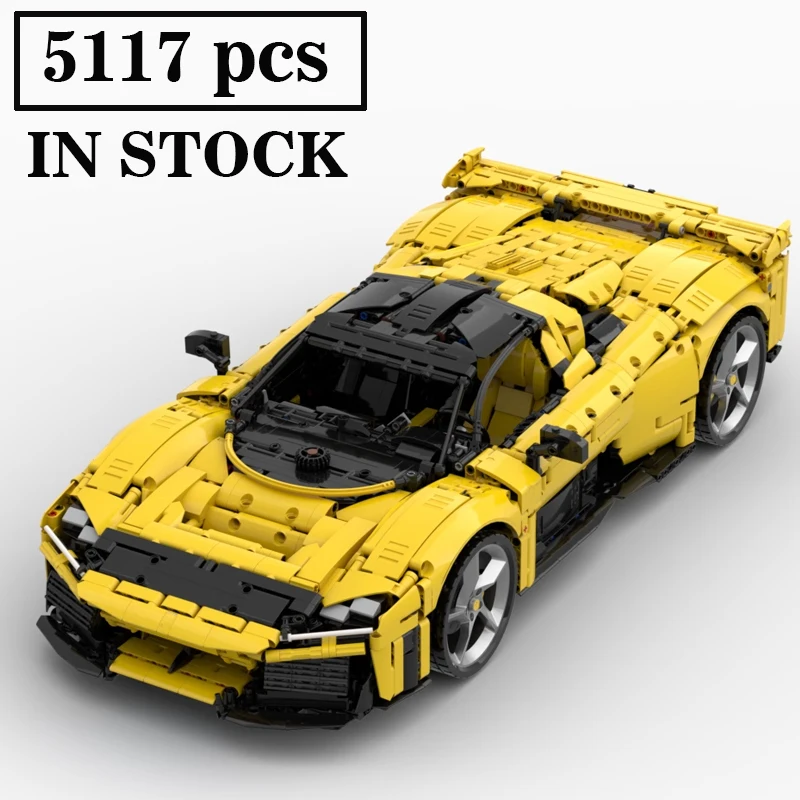 

NEW MOC-200968 F80 Spyder 1:8 Scale Technologys Building Block Hypercar Super Racing Car Assembly Toys Model Boys Birthday Gifts