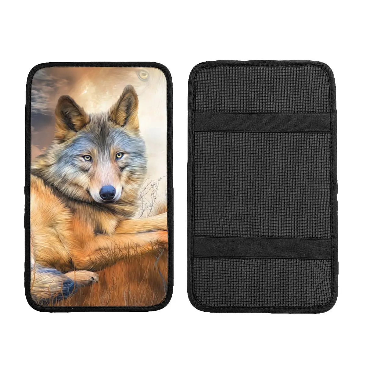 Wolf - Spirit Of Truth Car Accessories Car Handrail Box Cushion Custom Print Non-slip Car Armrest Cover