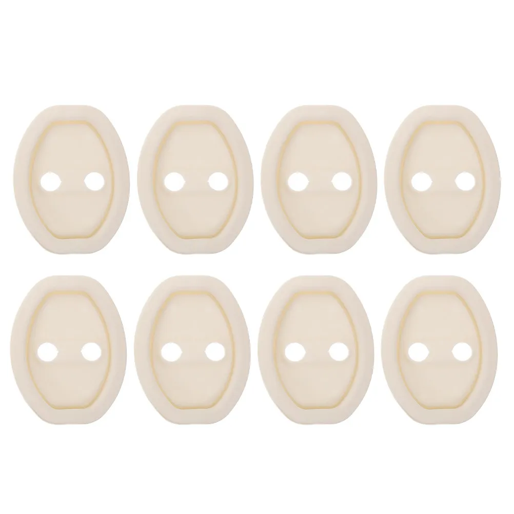 

8Pcs Universal Silicone Door Lock Protective Cover Anti Collision Car Door Latch Protector Smooth Noise Reducing Interior