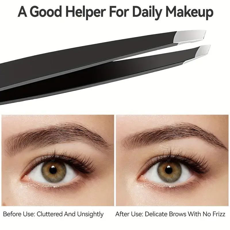 Espejo de maquillaje de tocador de bolsillo iluminado portátil con pinzas para cejas Mini espejo cosmético compacto de viaje con aumento 1X/3X con LED