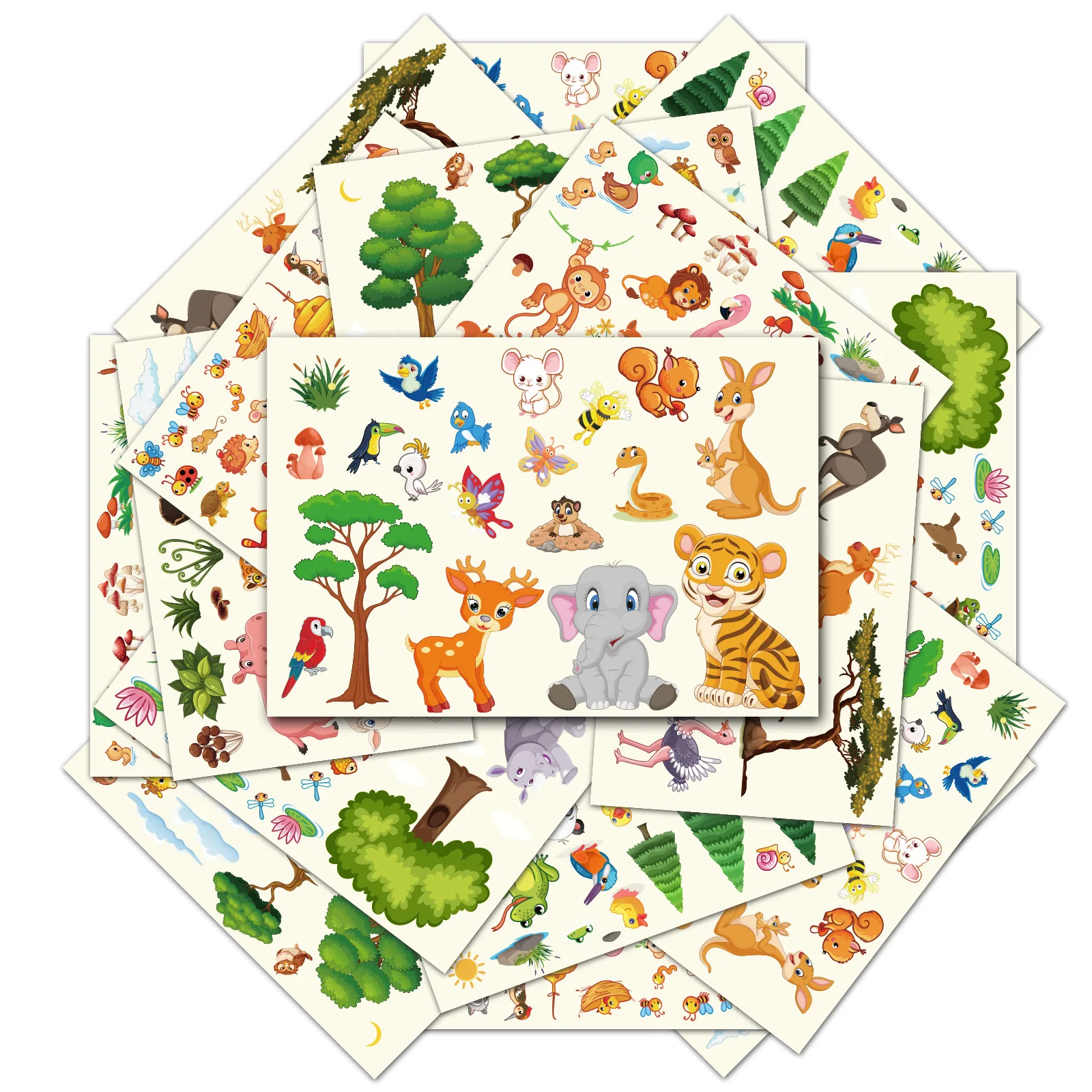 

Cartoon Forest Animal Stickers for Kids Water Bottle Stickers Waterproof Vinyl Stickers Laptop,Skateboard,Phone,Guitar,Cars,Bump