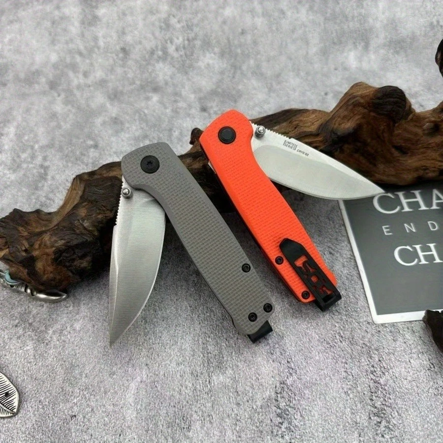 S/O/G المحور قفل سكين للفرد 440C شفرة مقبض مريح التخييم في الهواء الطلق العملي سكين صيد سكينة فاكهة أداة الطوارئ #6