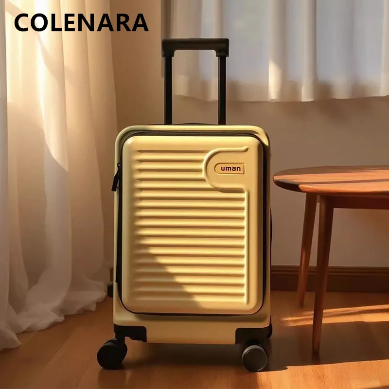 

COLENARA 20"22"24"26Inch Luggage Travel Bag New Women Boarding Box Men's Trolley Case Students Password Box with Wheel Suitcase