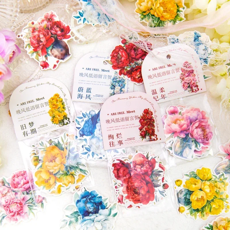 10Sheets PET Sticker Night Butterfly Paper Handbook Material Decoration DIY Background Supplies Scrapbook cut 180*90MM