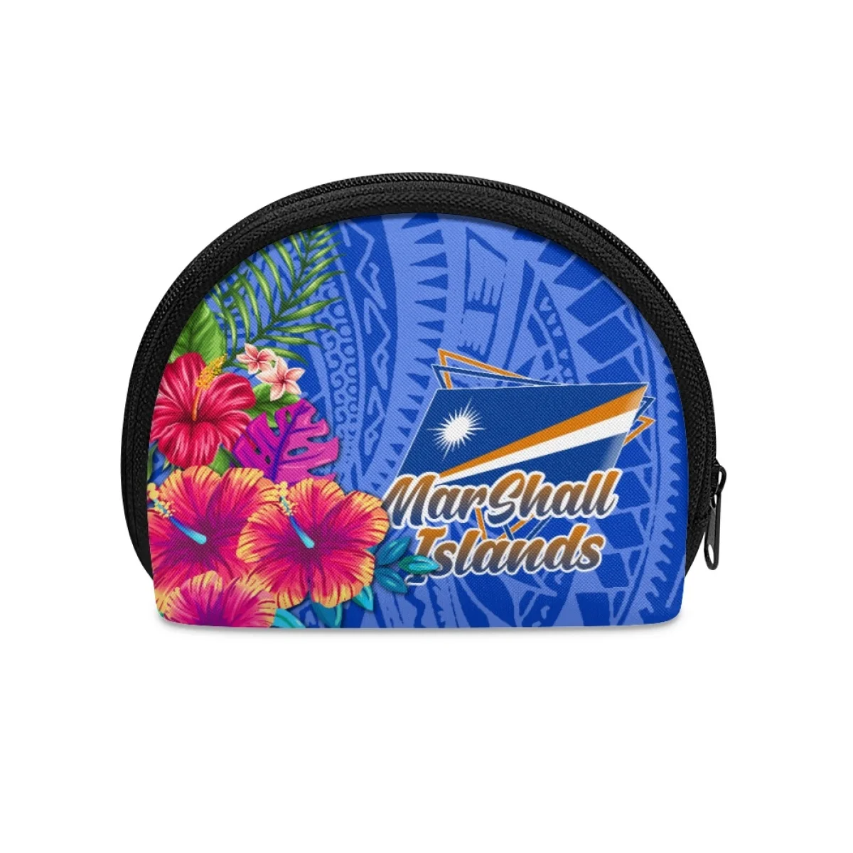

Портативные мешочки для монет с дизайном островов Маршалла, мини-чехлы для наушников в полинезийском племенном стиле, кошельки для хранения монет в подарок