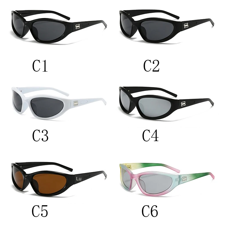 Y2K Cat Eye Occhiali da sole Donna Moda Vintage Tonalità femminili Designer Occhiali di lusso UV Occhiali da sole da ciclismo Oculos Gafas De Sol