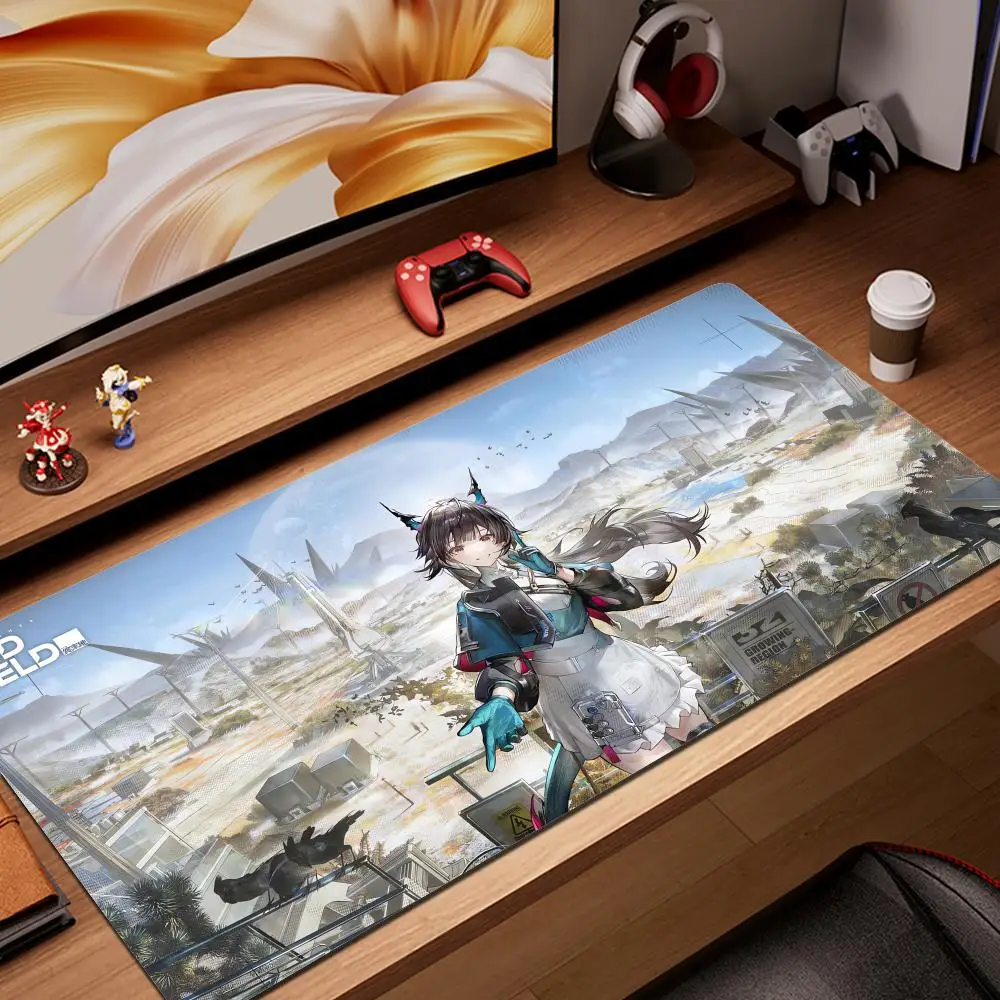 

New Arknights Endfield Gaming Mouse Pad XXL Large High-end Keyboard Pad Gamer 900x400mm Mausepad Rug Student Writing Mat