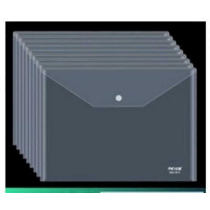 A+ 10Pcs A4 Thicken Transparent  File Holder Document Bag Holder Organizer Clear