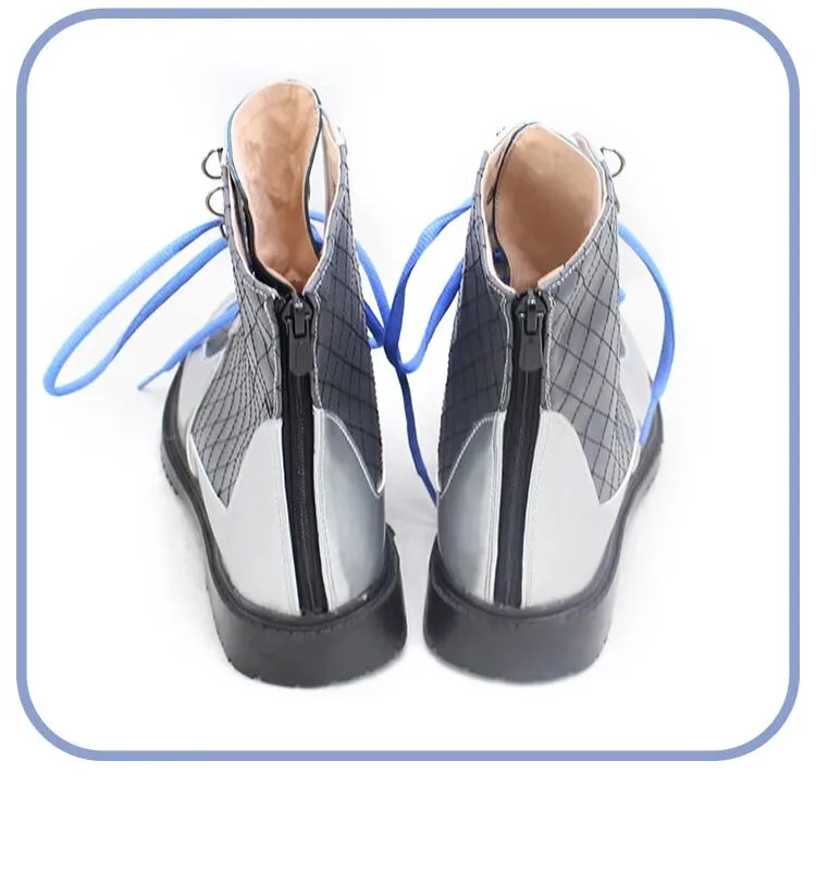 Ryushen – chaussures de Cosplay en cuir PU, bottes de carnaval d'halloween, accessoires d'anime Vtuber, accessoires de Cosplay sur mesure