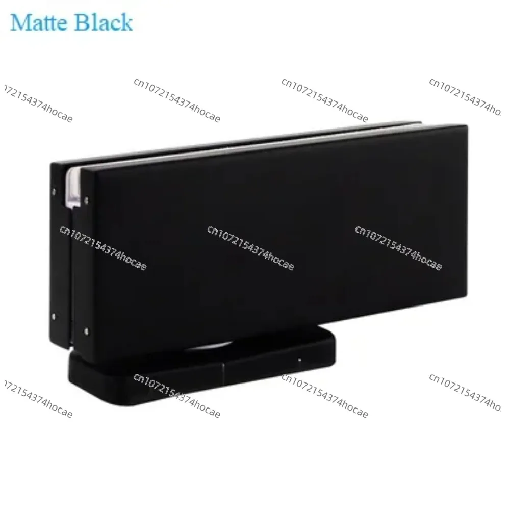 Face Mount Floor Closer Spring Glass Door Patch Fitting Clamp Pivot Hinge In Brush Matte Black Rose Gold Titanium