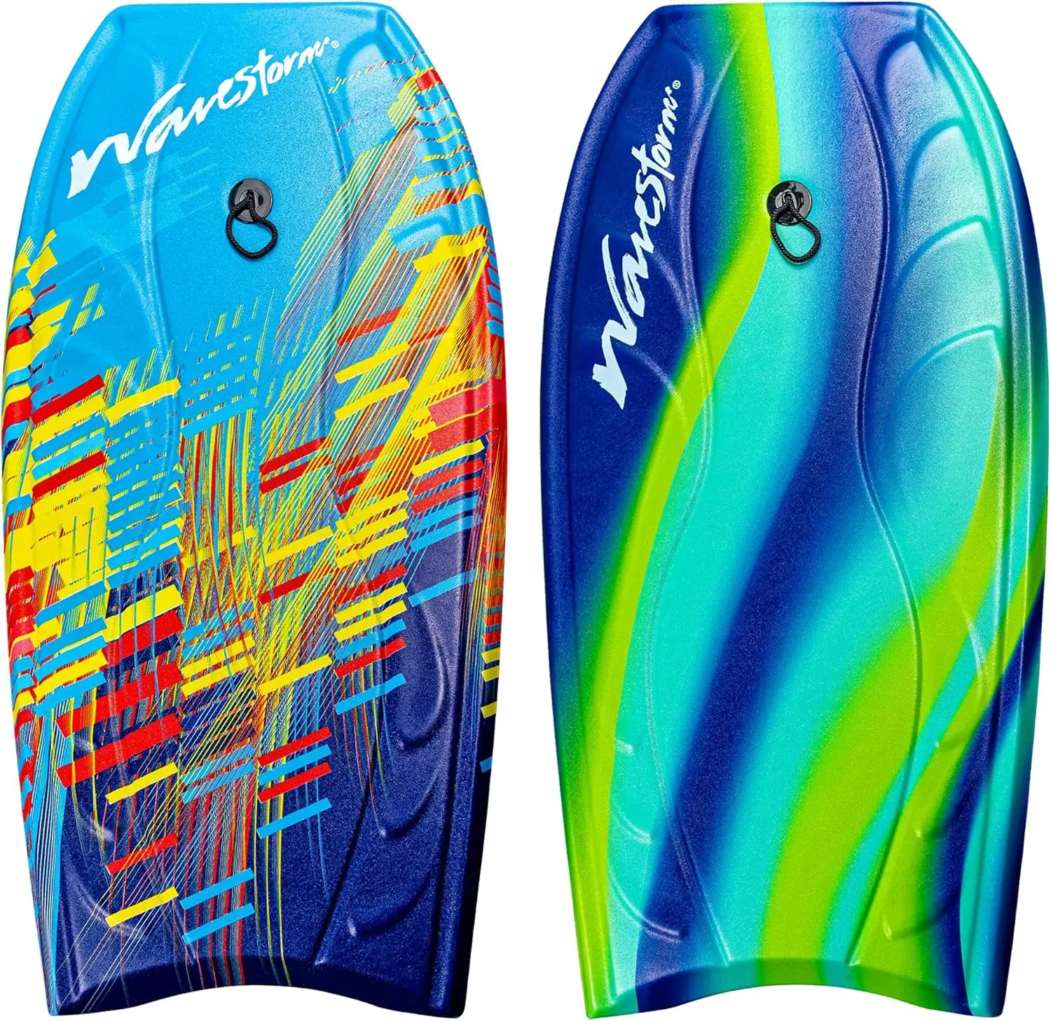 

40-Inch Bodyboard 2-Pack in Blue Red and Blue Yellow Colors for Beach Fun