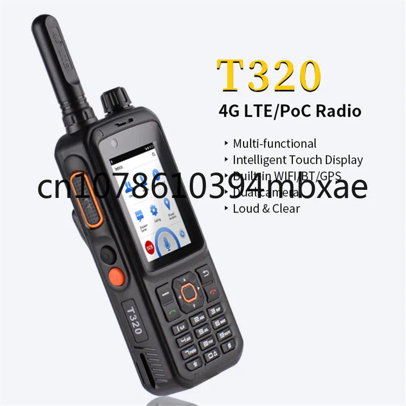 T320 4G Public Network Walkie Talkie 50km 100 km Android POC Transceiver Dual SIM Card Smart Phone