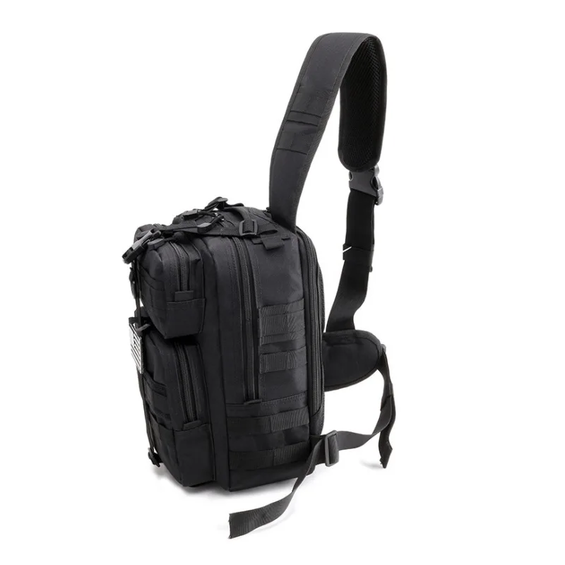 15L Men's Tactical Shoulder Bag Leisure Cycling Travel Phone Camera Bag Waterproof Functional Hiking Outdoor Sport Chest Bag