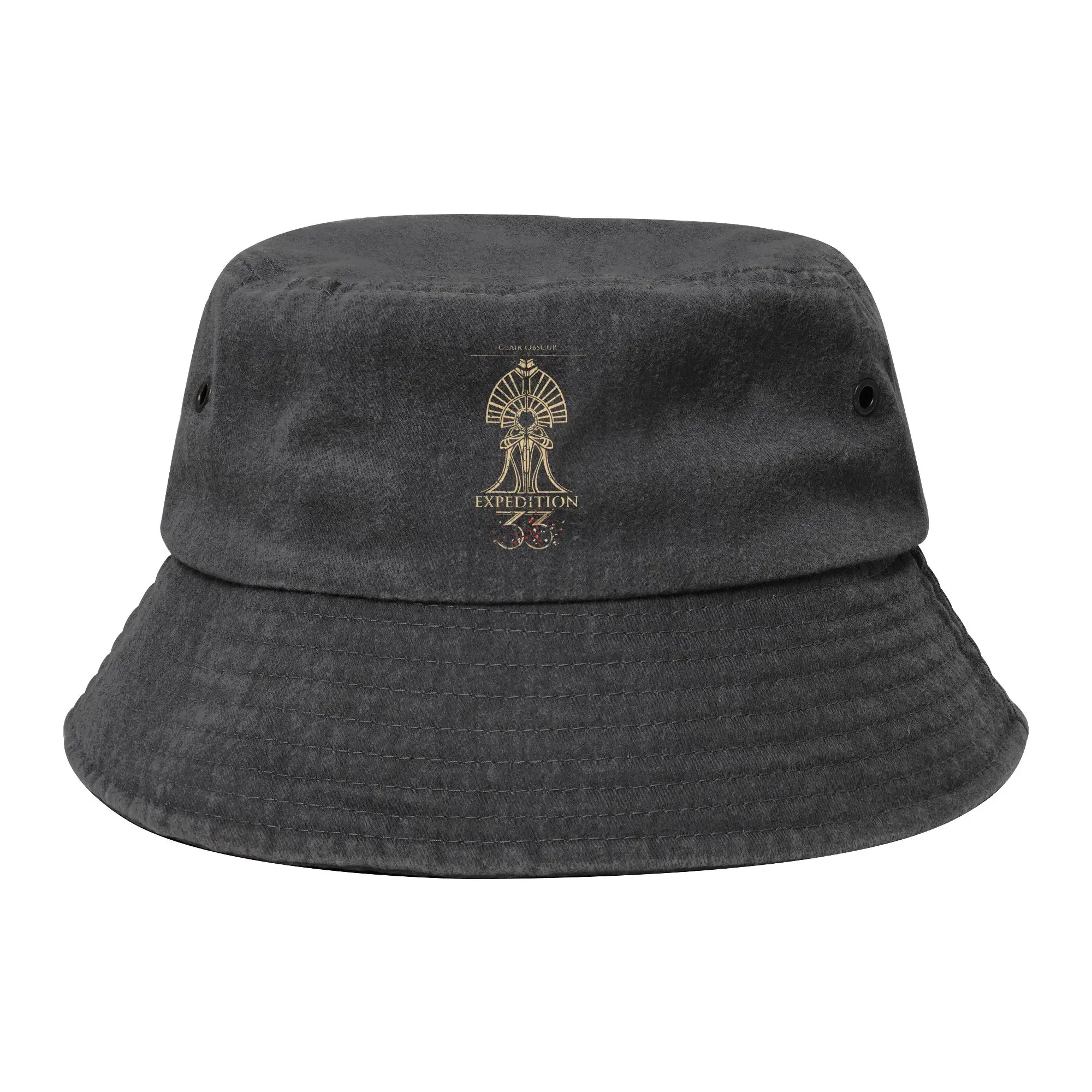 Picnic Clair Obscur Expedition 33 Video Game Bucket Hat Teen Distressed Washed Sun Hat  Bob Fishing Caps