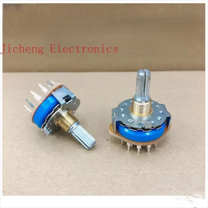 10PCS Rotary Band Switch 4-pole 3-gear Power Amplifier Signal  20mm SRRM433700