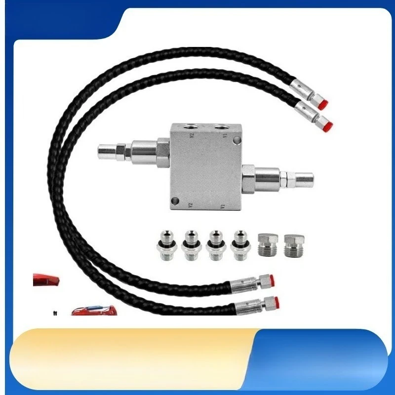 Hydraulic Buffer Kit VAU-1/4, Bidirectional Overflow Valve for Mini Excavator Rotary Motor