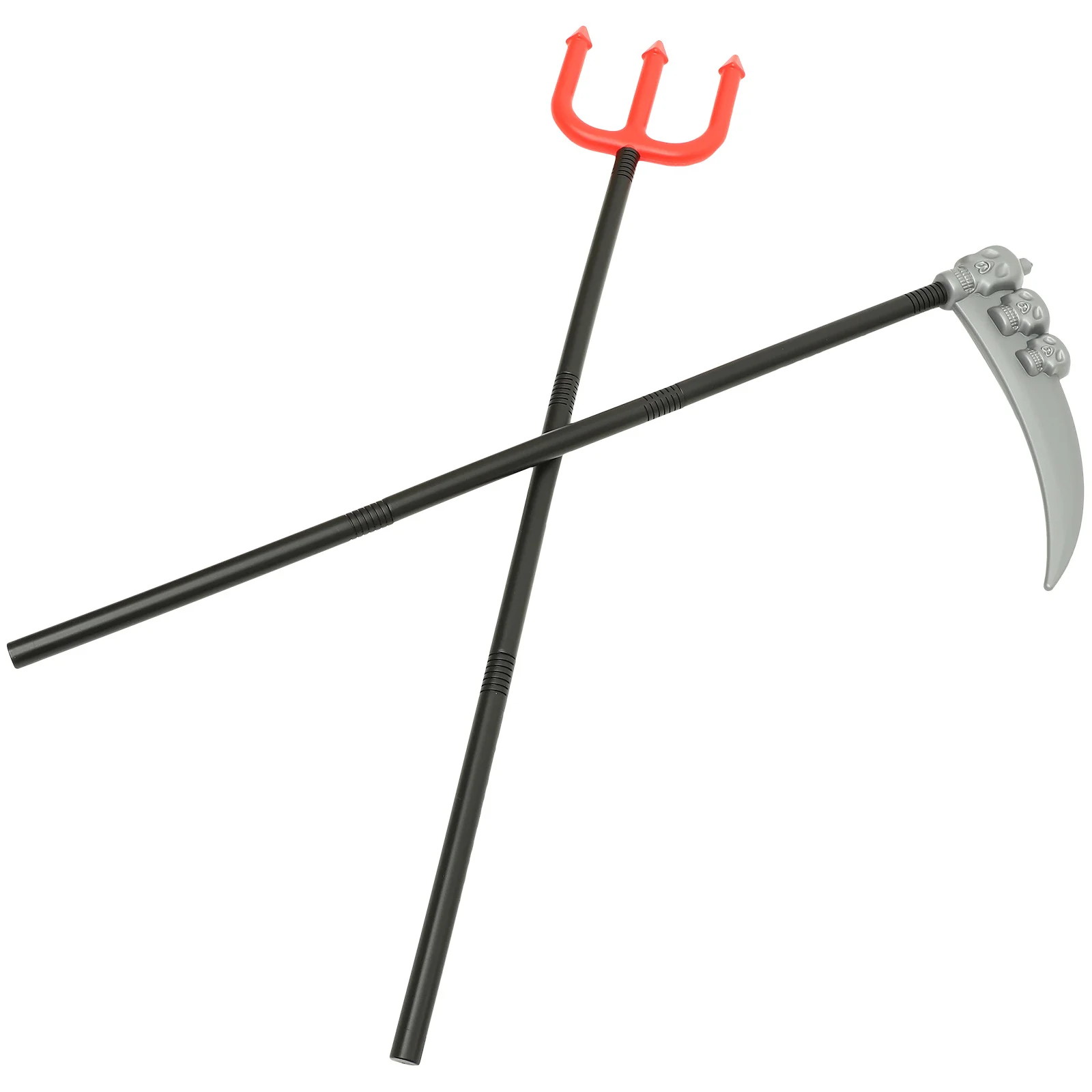 

2Pcs Halloween Walking Cane Prop Cosplay Costume Accessory Party Decoration Halloween Festival Cane Ornament Cosplay Prop