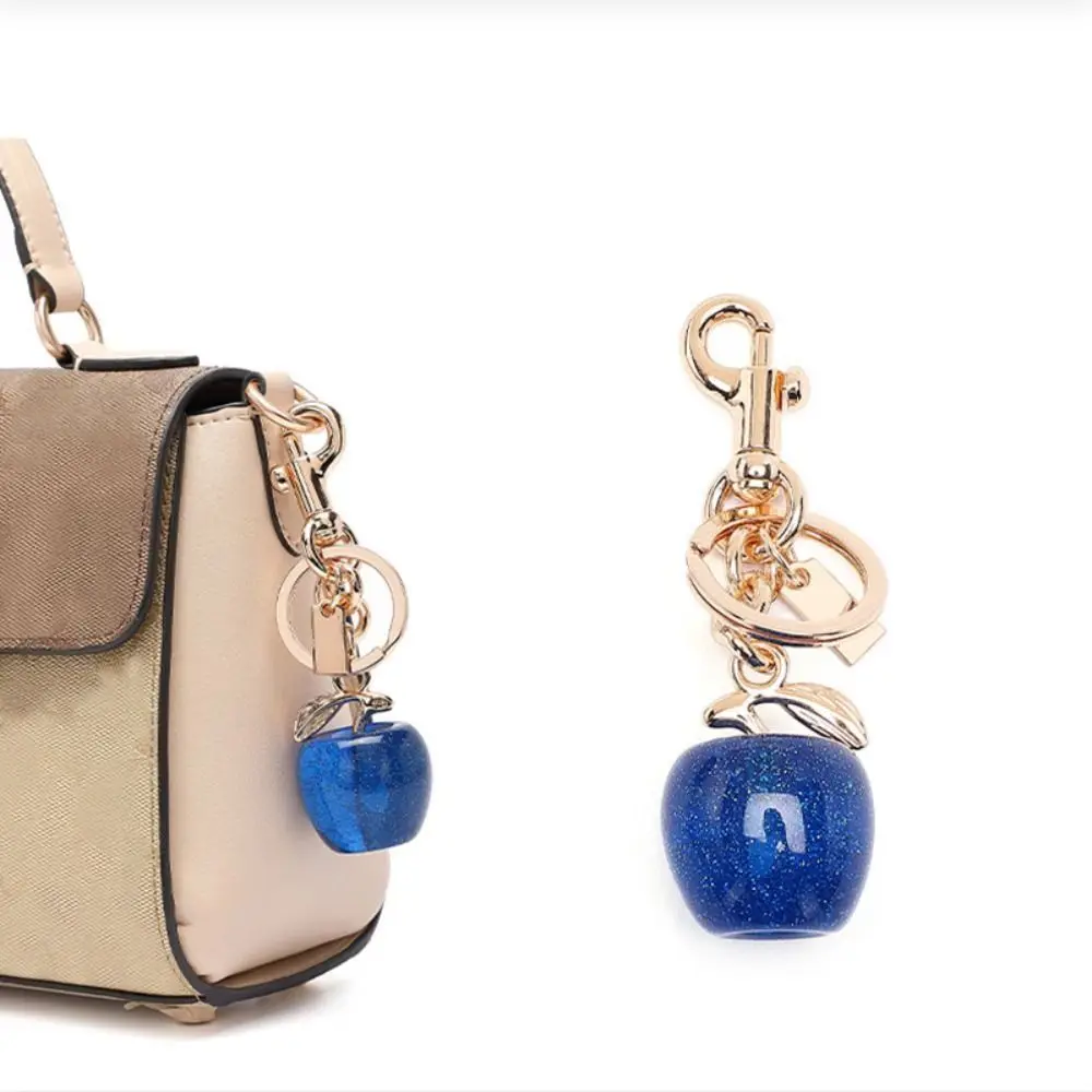 Fashionable Apple Apple Keychain Red Hangable Apple Backpack Pendant Shoulder Bag Decoration Bag