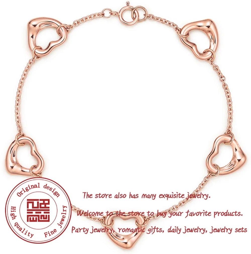 Rose Gold Open Hear…