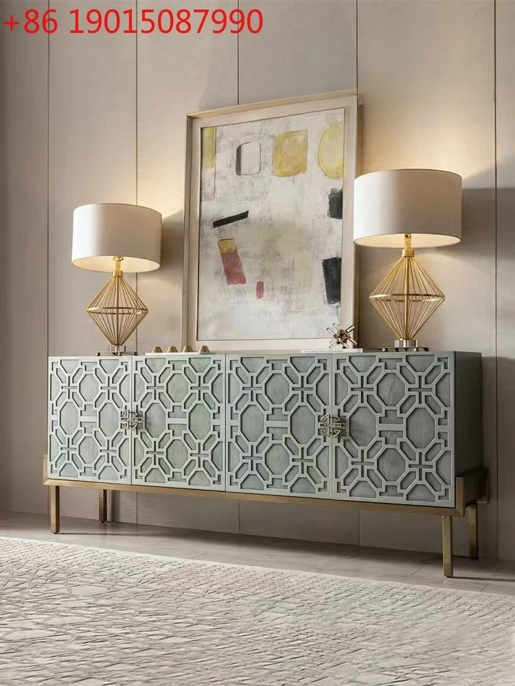 

Light luxury American modern simple shoe cabinet decoration Nordic living room high-end TV cabinet storage designer fashion